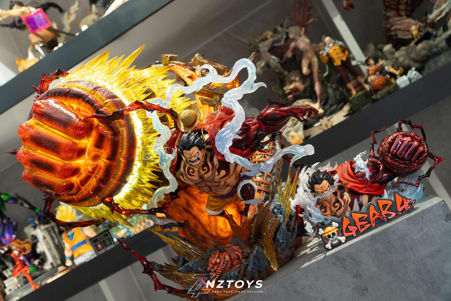 MORE FUN x MONKEY D STUDIO – ONE PIECE: GEAR FOURTH “BOUNDMAN” KONG GUN LUFFY [PRE-ORDER]