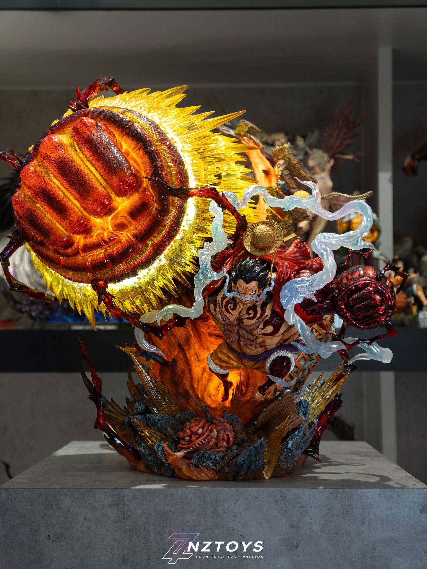 MORE FUN x MONKEY D STUDIO – ONE PIECE: GEAR FOURTH “BOUNDMAN” KONG GUN LUFFY [PRE-ORDER]
