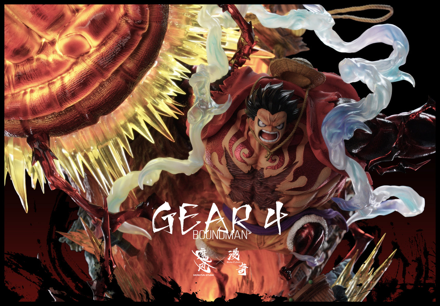 MORE FUN x MONKEY D STUDIO – ONE PIECE: GEAR FOURTH “BOUNDMAN” KONG GUN LUFFY [PRE-ORDER]