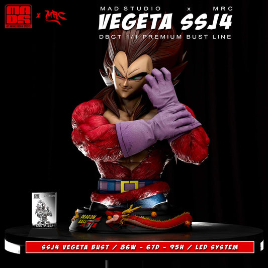 MRC x MAD STUDIO – DRAGON BALL GT: SUPER SAIYAN 4 VEGETA BUST 1/1 [SOLD OUT]