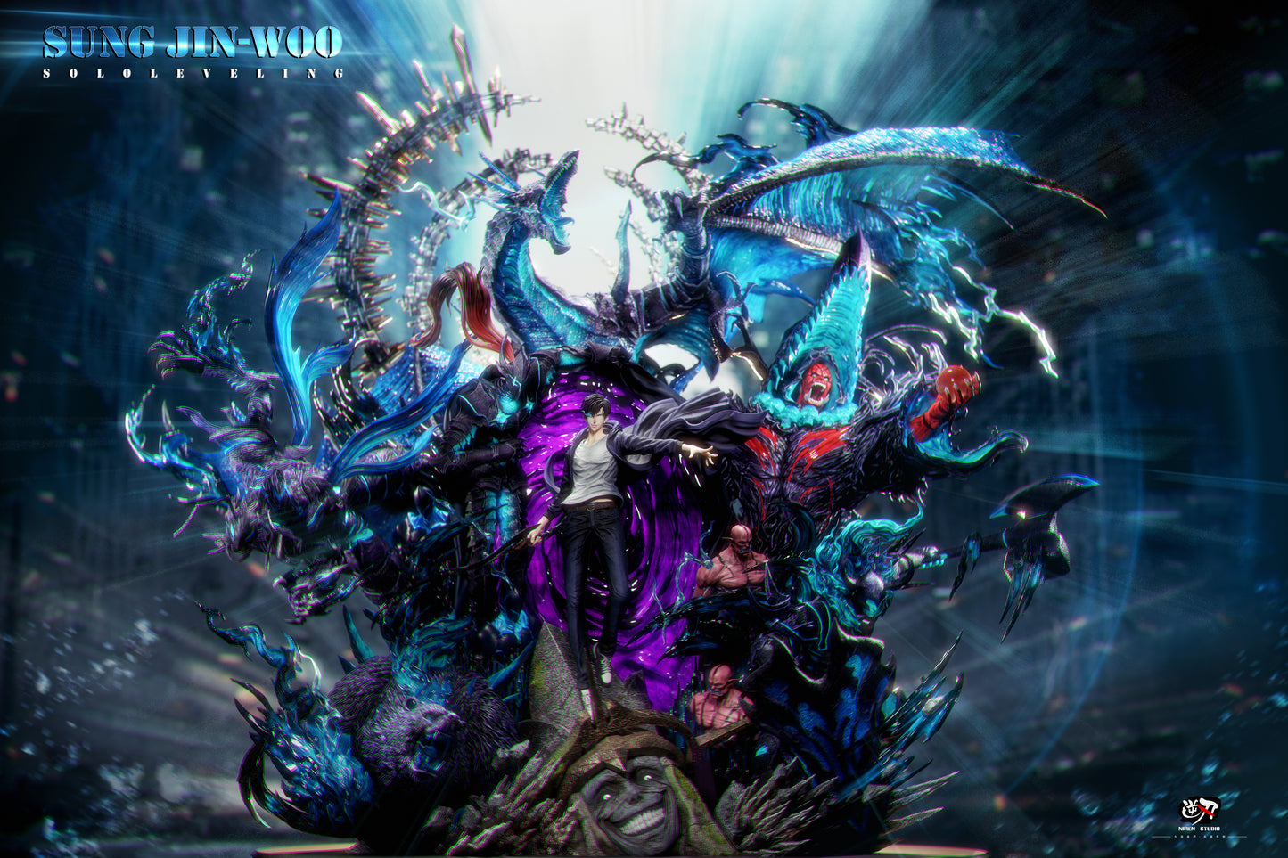 NIREN STUDIO – SOLO LEVELING: SHADOW MONARCH, SUNG JINWOO [PRE-ORDER]