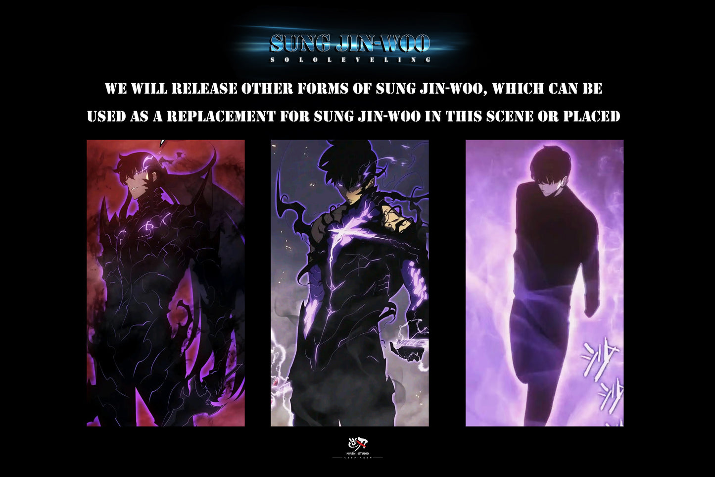 NIREN STUDIO – SOLO LEVELING: SHADOW MONARCH, SUNG JINWOO [PRE-ORDER]