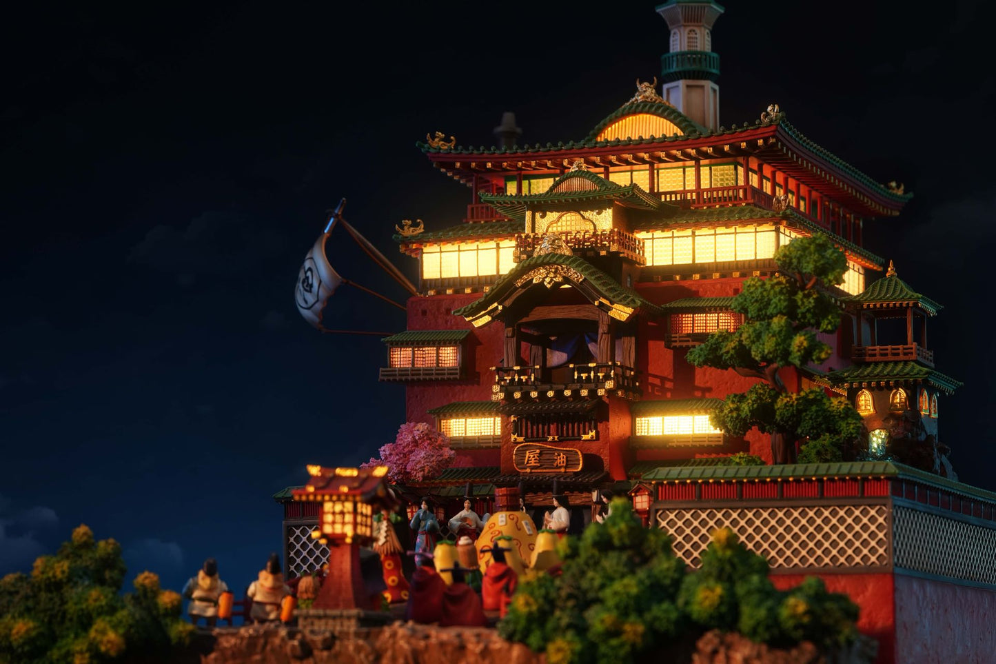 OPM STUDIO – HAYAO MIYAZAKI ANNIVERSARY MODEL 2. SPIRITED AWAY BATHHOUSE 2.0 [IN STOCK]