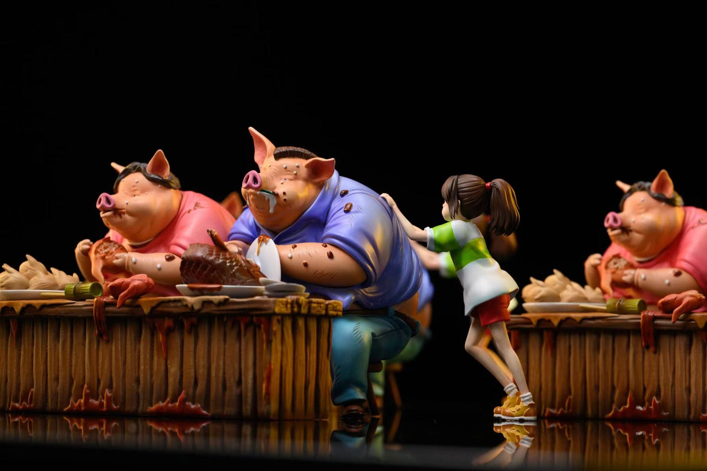OPM STUDIO – HAYAO MIYAZAKI SMALL ORNAMENT SERIES 1. SPIRITED AWAY, PIG PARENTS [IN STOCK]