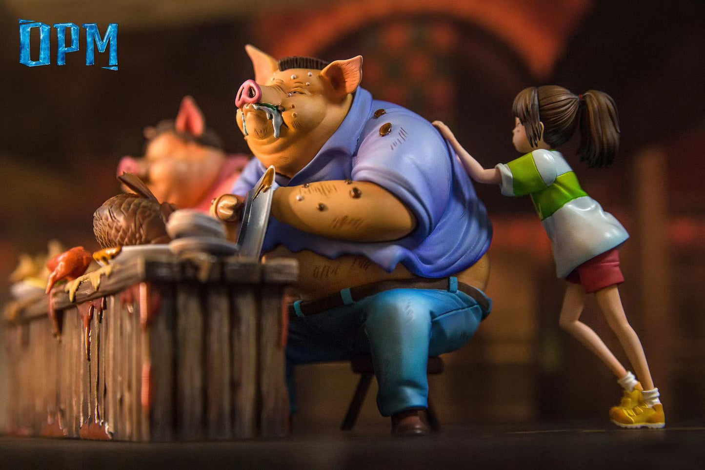 OPM STUDIO – HAYAO MIYAZAKI SMALL ORNAMENT SERIES 1. SPIRITED AWAY, PIG PARENTS [IN STOCK]