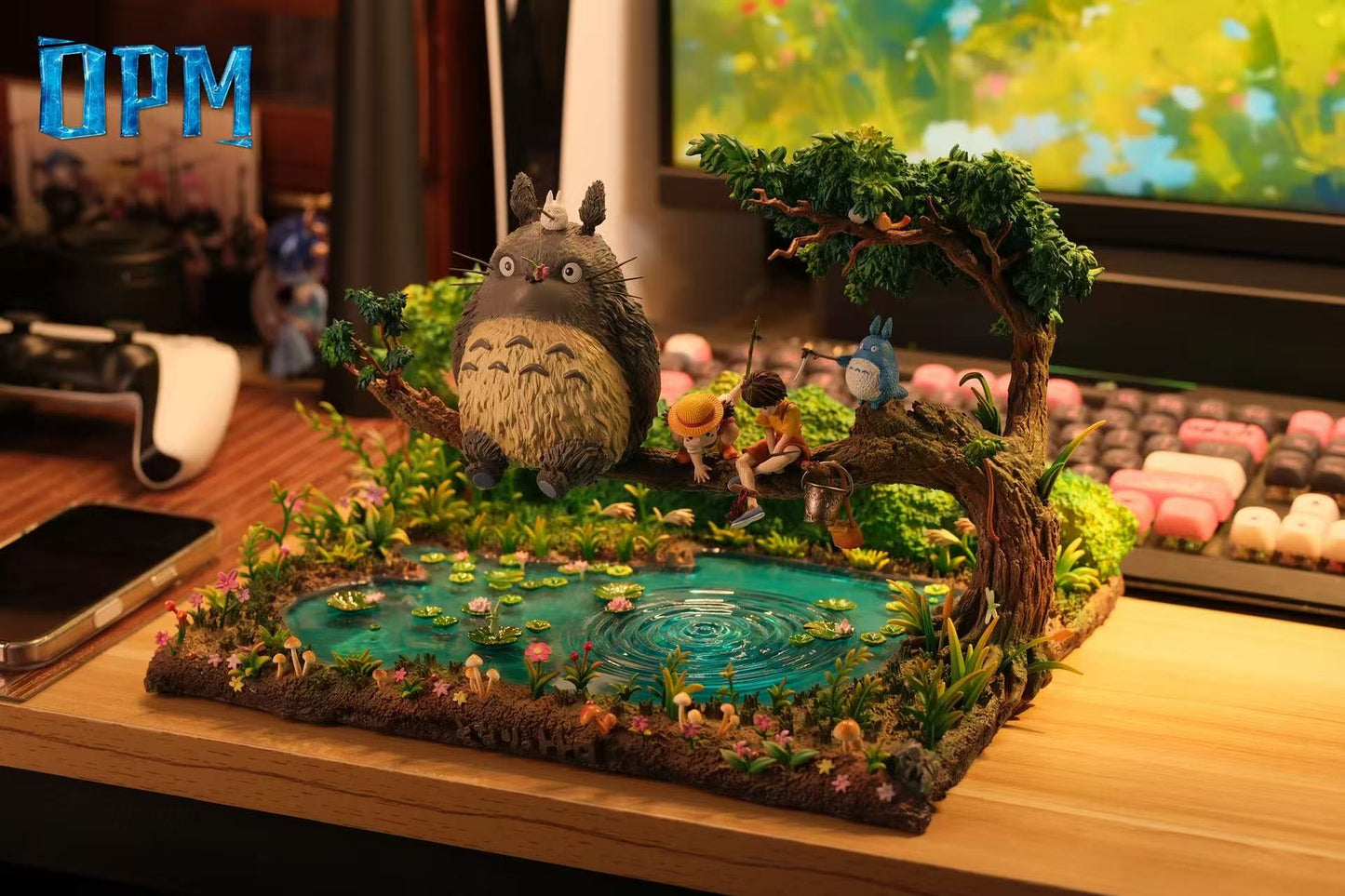 OPM STUDIO – HAYAO MIYAZAKI SMALL SCENE SERIES 5. FISHING TOTORO [IN STOCK]