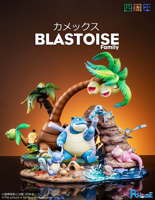 PC HOUSE STUDIO – POKEMON: FOURTH ANNIVERSARY SERIES 1. BLASTOISE FAMILY [PRE-ORDER]