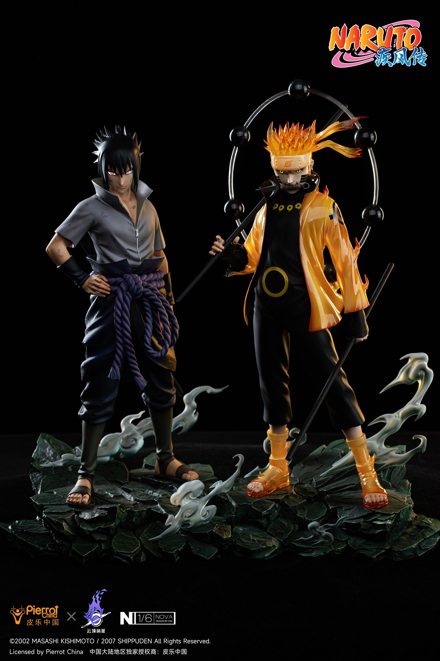 PICKSTAR STUDIO – NARUTO: SIX PATHS SAGE MODE NARUTO AND SASUKE 1/6 (LICENSED) [PRE-ORDER]