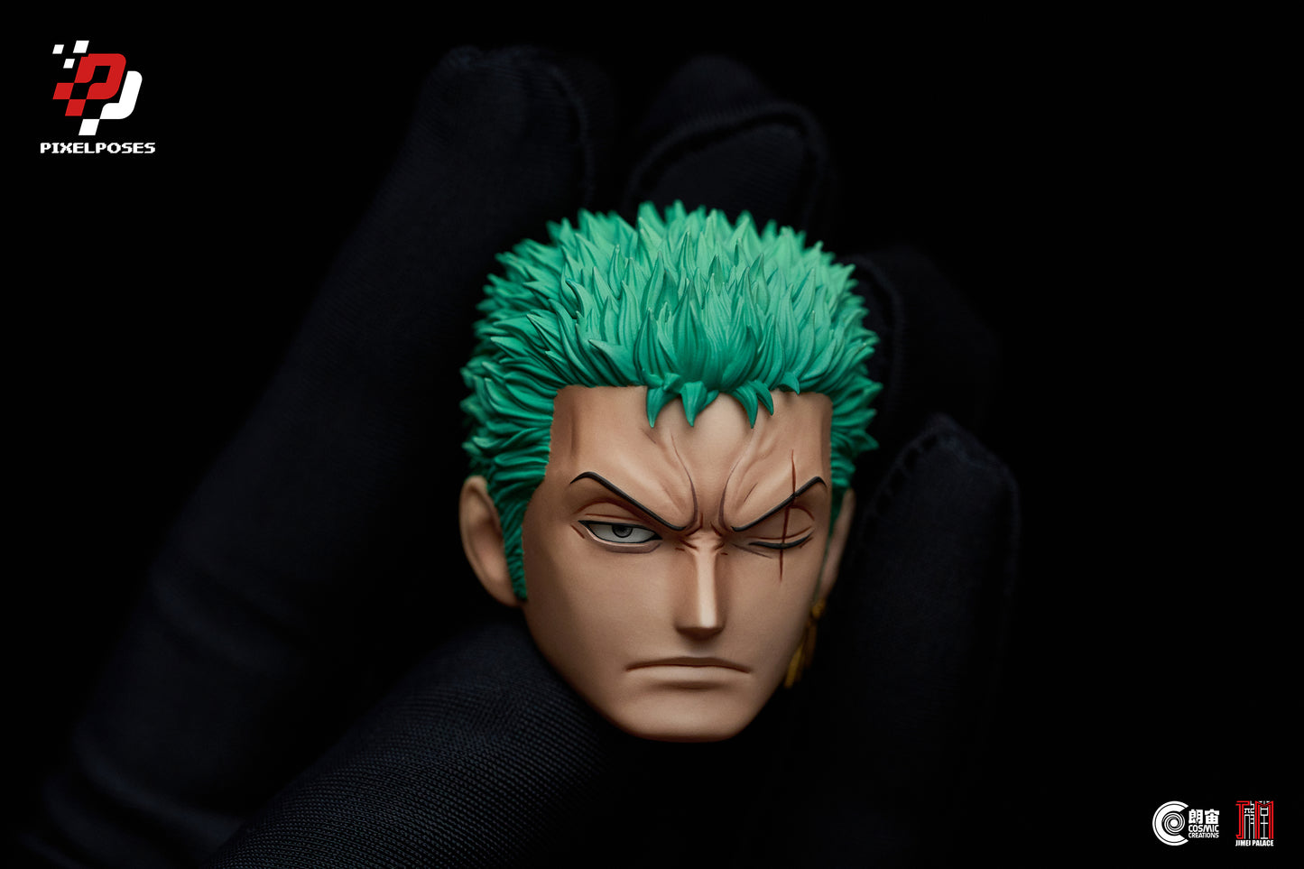 PIXEL POSES x JIMEI PALACE STUDIO – ONE PIECE: 1. RORONOA ZORO PLATINUM SILICONE 1/6 FIGURE [PRE-ORDER]