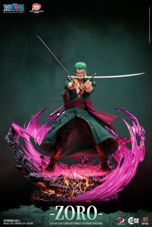 PIXEL POSES x JIMEI PALACE STUDIO – ONE PIECE: 1. RORONOA ZORO PLATINUM SILICONE 1/6 FIGURE [PRE-ORDER]