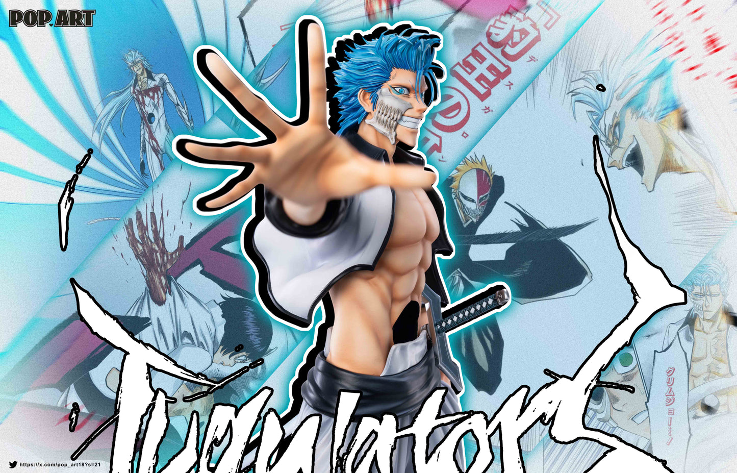 POP ART STUDIO – BLEACH: ESPADA SERIES, GRIMMJOW JAEGERJAQUEZ [PRE-ORDER]