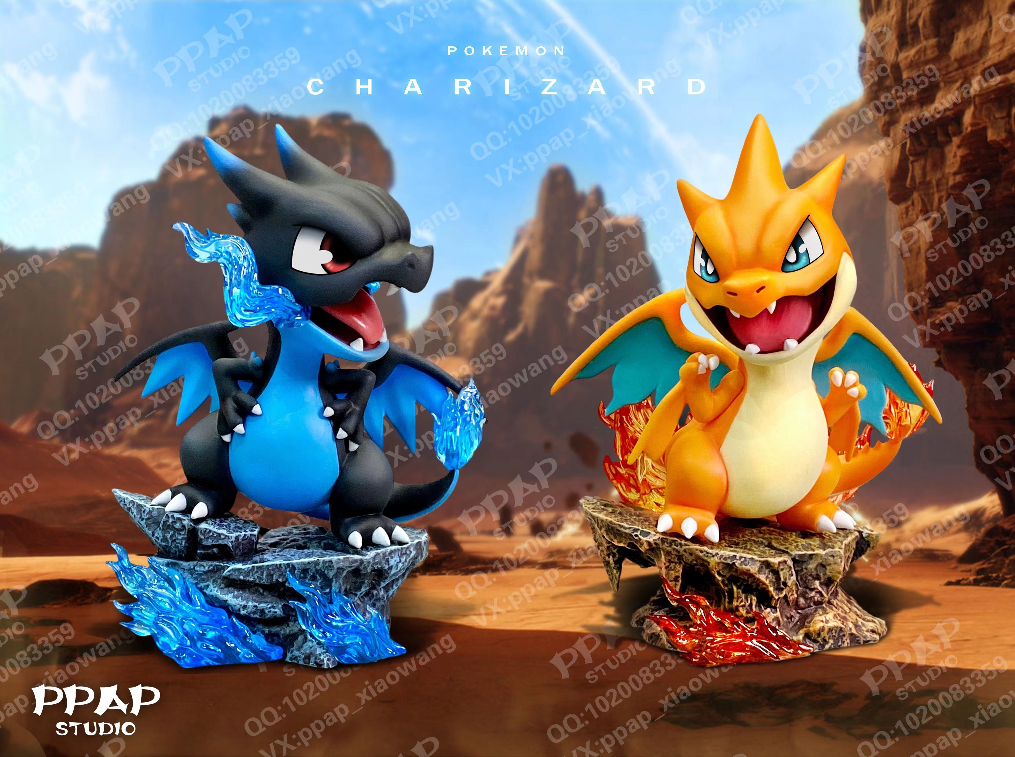 Chibi Mega Mega Charizard X Chibi