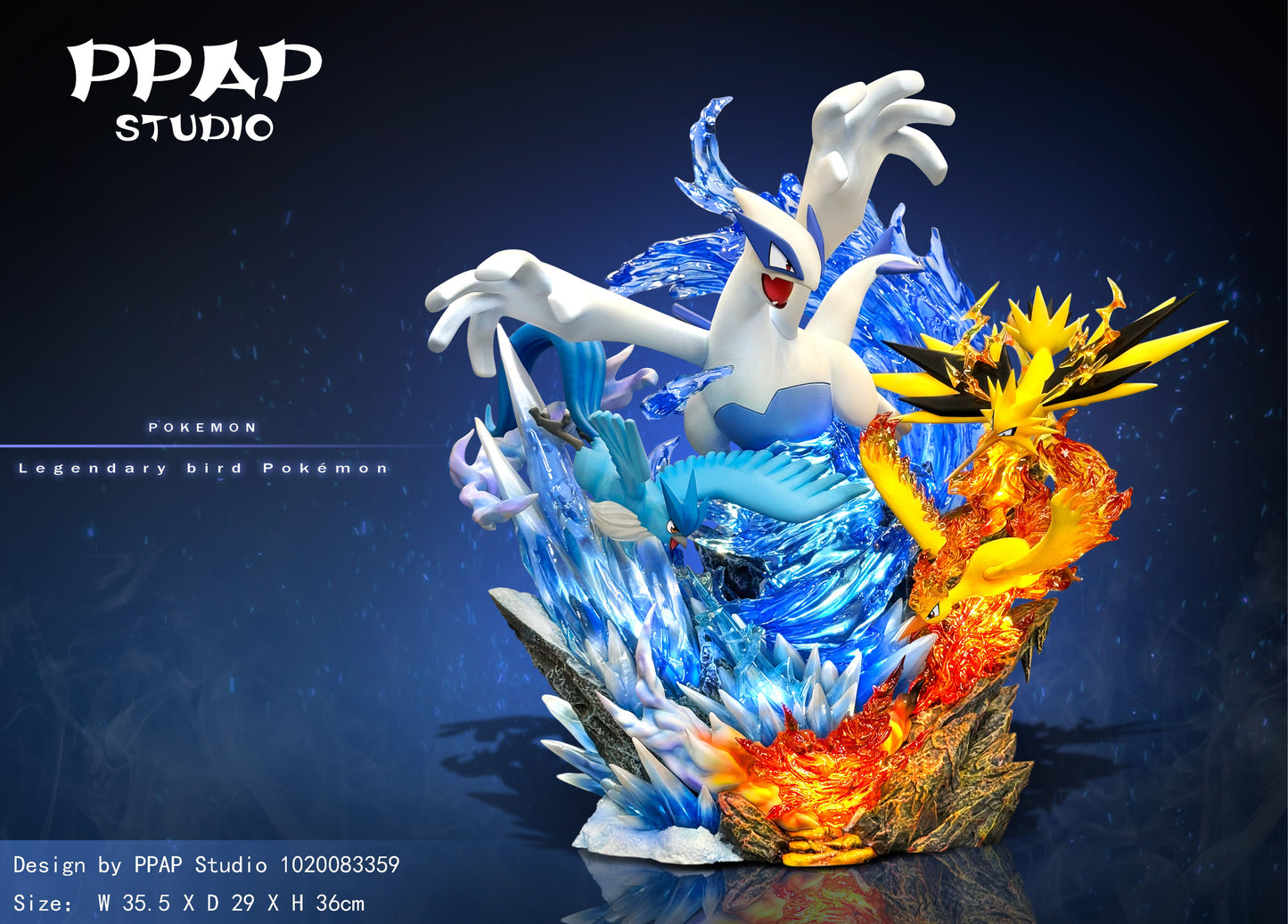 PPAP STUDIO – POKEMON: LEGENDARY SERIES 2. LEGENDARY BIRDS, LUGIA, MOLTRES, ARTICUNO AND ZAPDOS [PRE-ORDER]