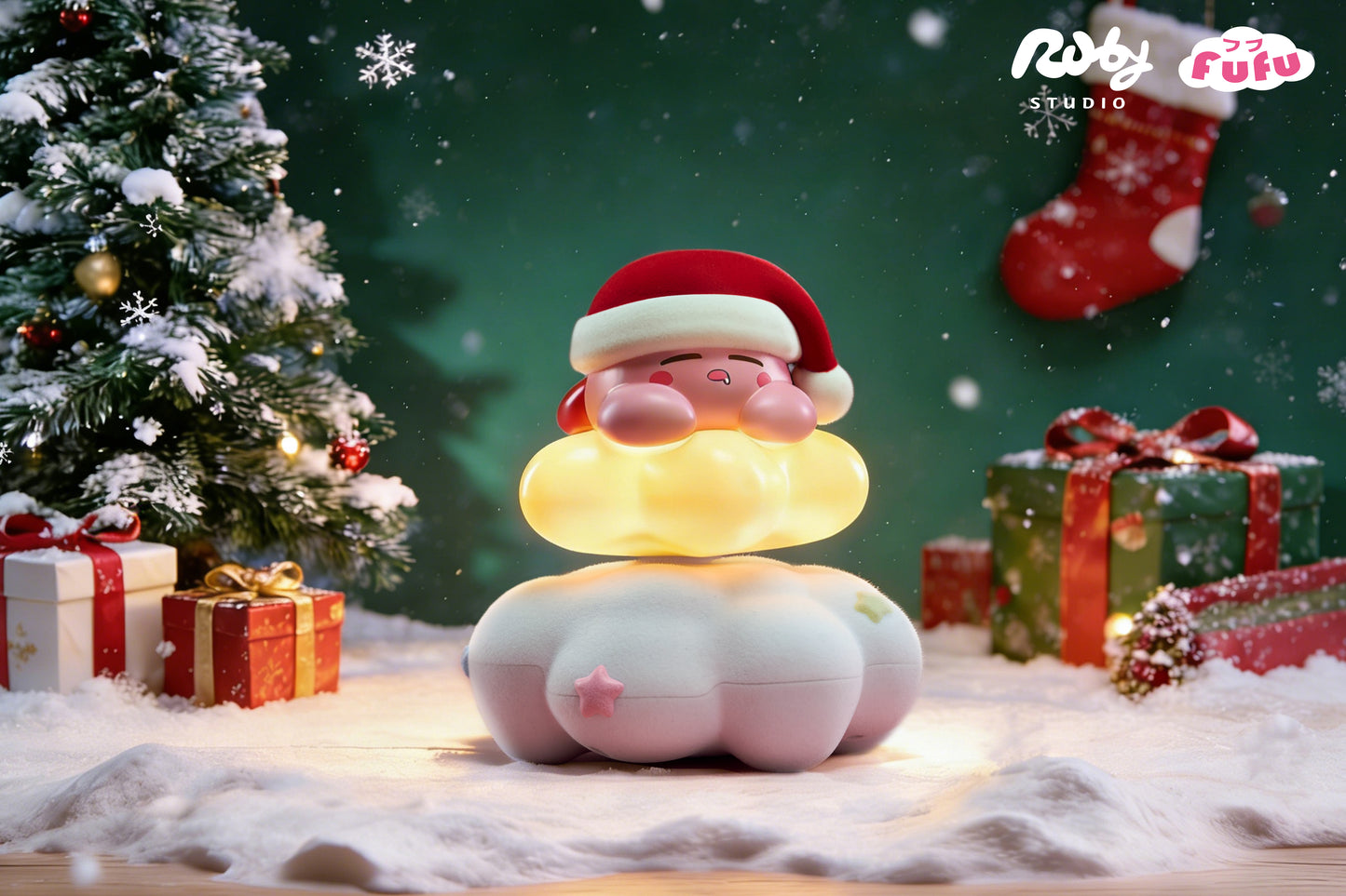 RUBY STUDIO – KIRBY: FLOATING SERIES 2. CHRISTMAS KIRBY FLOATING NIGHT LIGHT [PRE-ORDER]