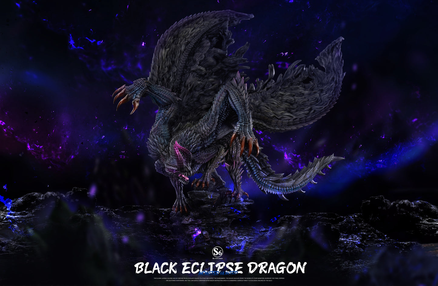 S6 STUDIO – MONSTER HUNTER: 6. BLACK ECLIPSE WYVERN GORE MAGALA [IN STOCK]