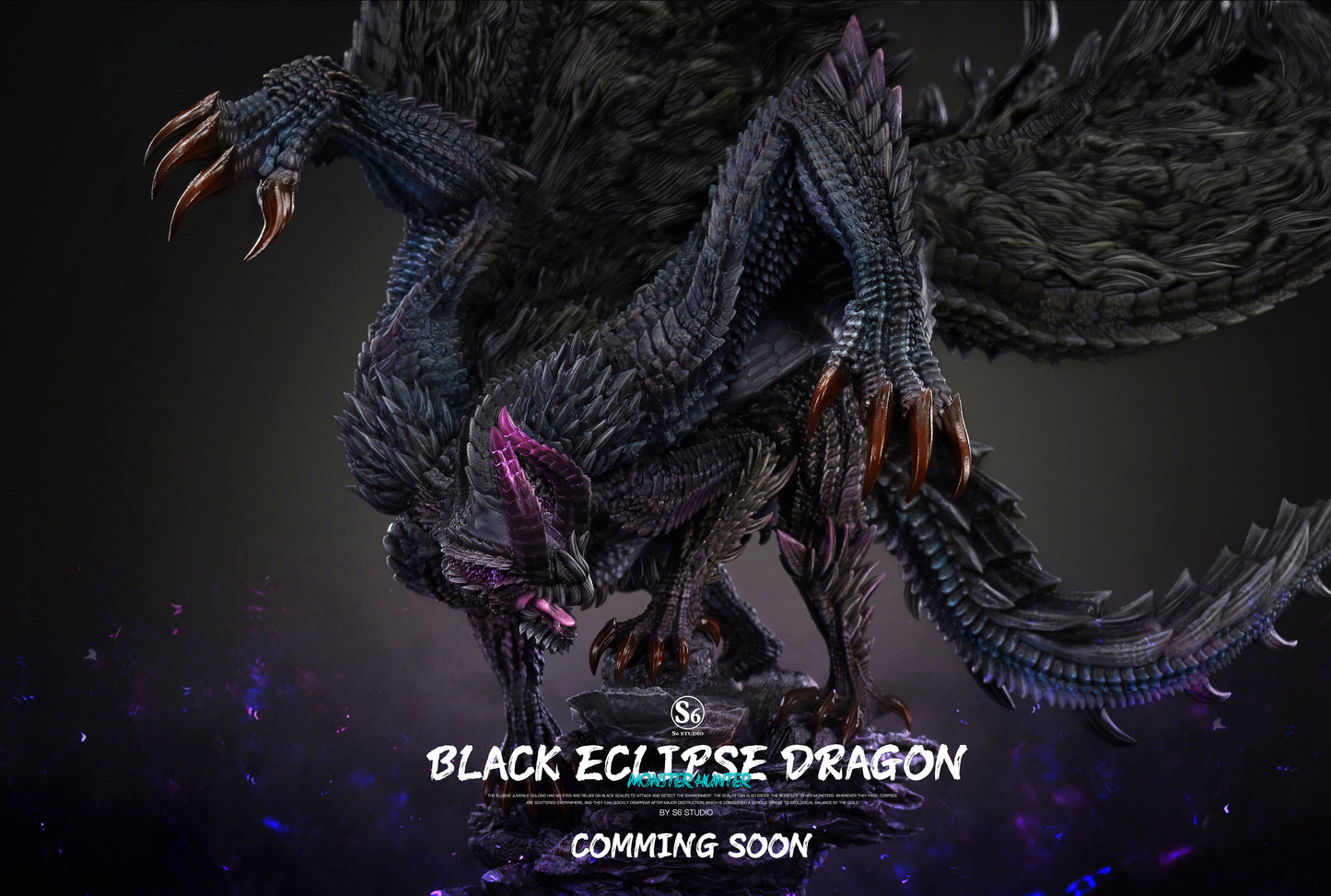 S6 STUDIO – MONSTER HUNTER: 6. BLACK ECLIPSE WYVERN GORE MAGALA [IN STOCK]