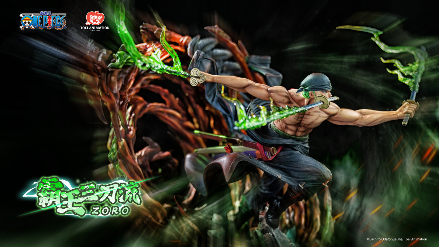 SHANGHAI TOEI ANIMATION STUDIO – ONE PIECE: SANTORYU OVERLORD RORONOA ZORO (LICENSED) [PRE-ORDER]