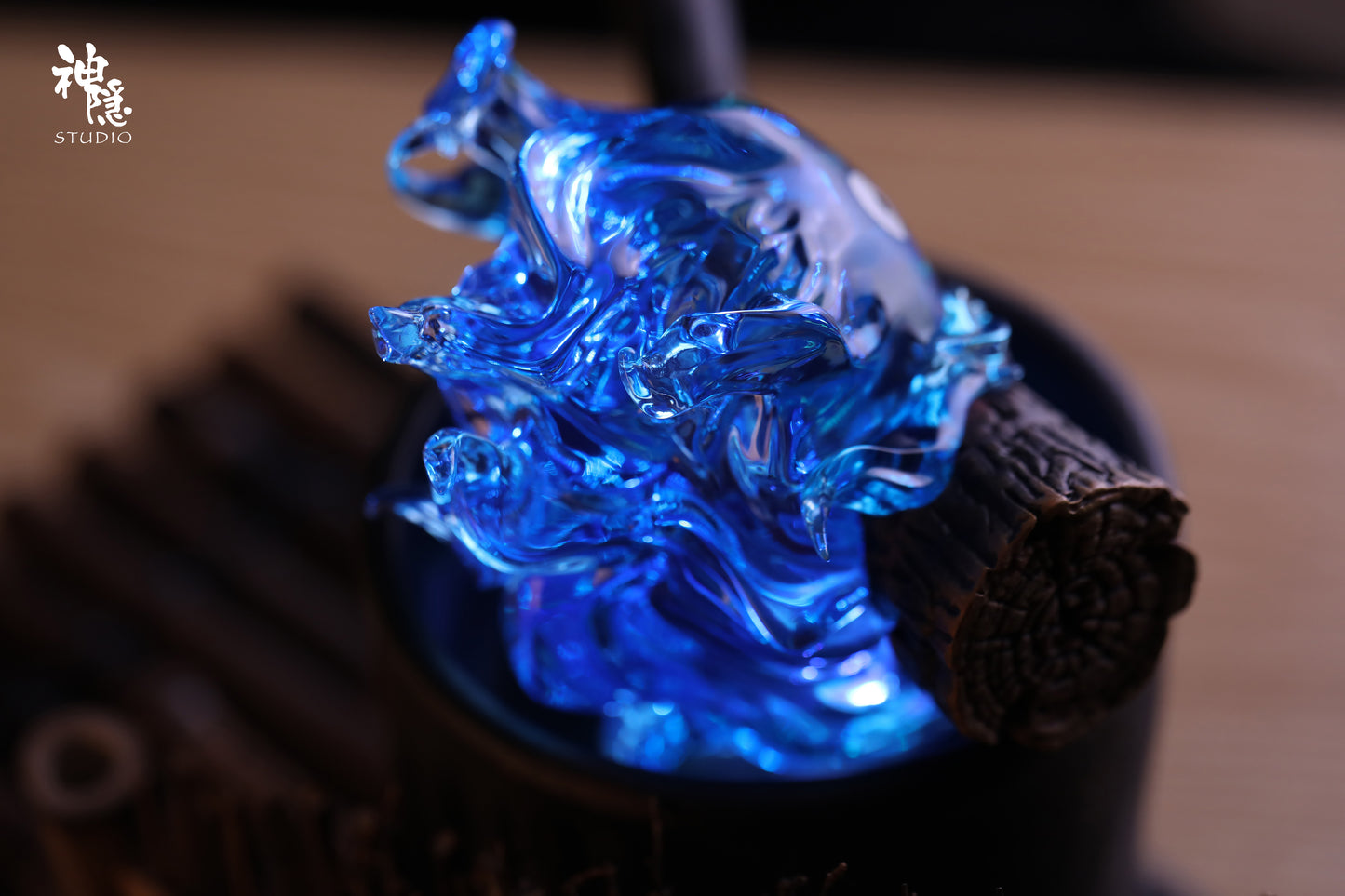 SHEN YIN STUDIO – HOWL’S MOVING CASTLE: MEETING SERIES, SAUCEPAN CALCIFER (BLUE VERSION) [PRE-ORDER]