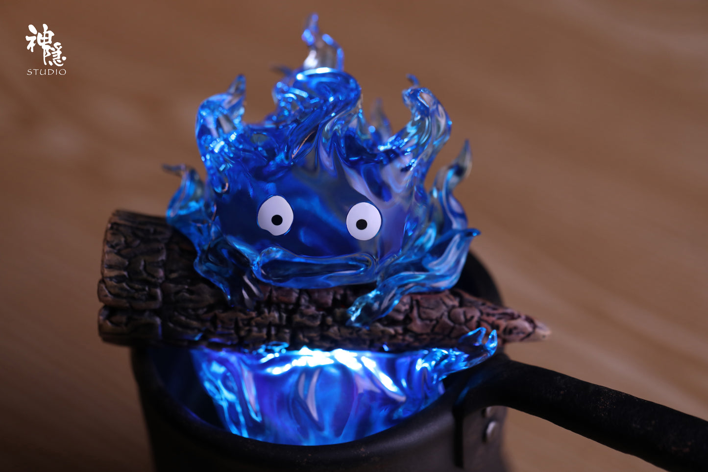 SHEN YIN STUDIO – HOWL’S MOVING CASTLE: MEETING SERIES, SAUCEPAN CALCIFER (BLUE VERSION) [PRE-ORDER]