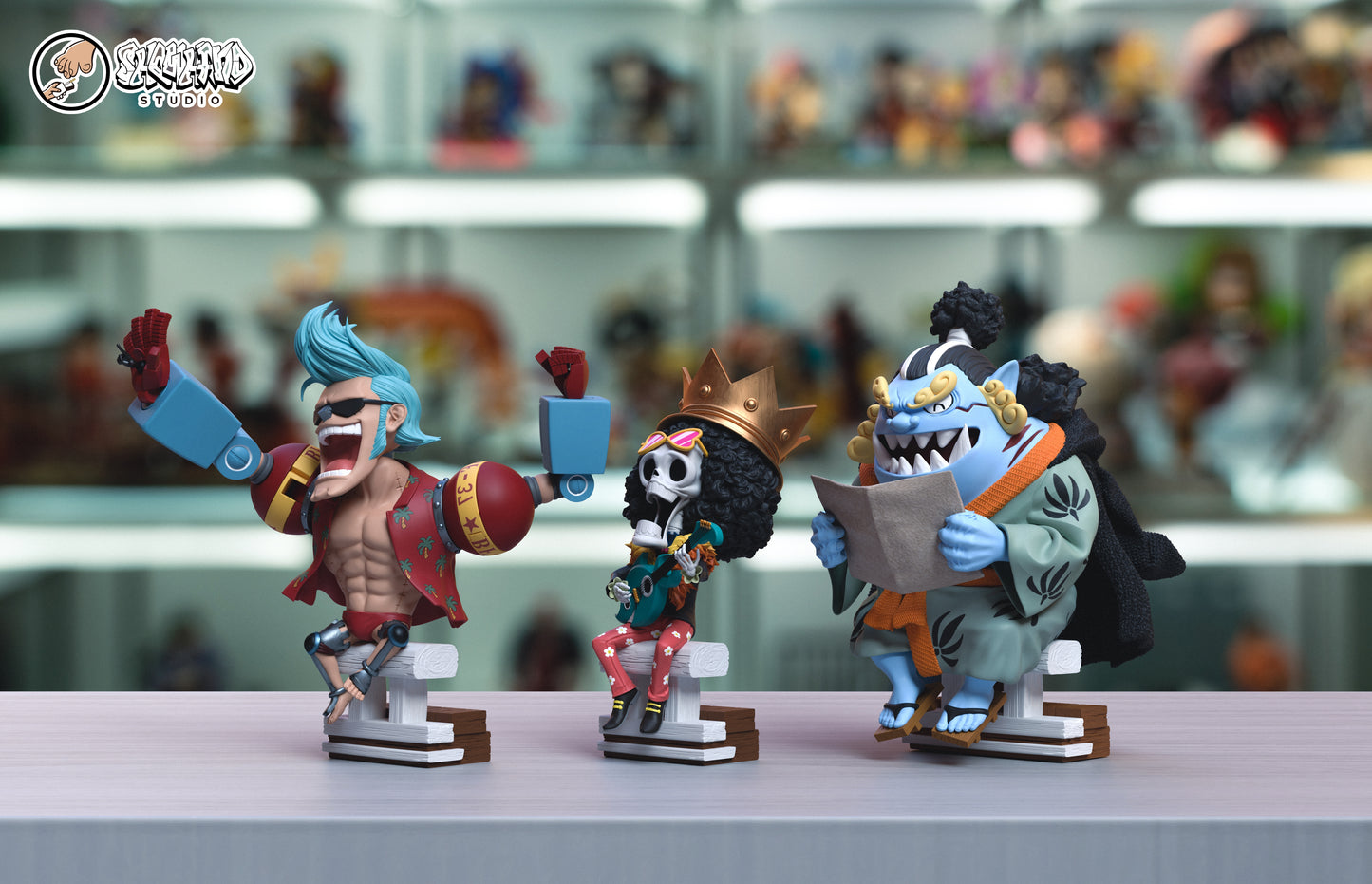 SHOWHAND STUDIO – ONE PIECE: STRAW HAT PIRATES SERIES, FRANKY, BROOK AND JINBE [PRE-ORDER]