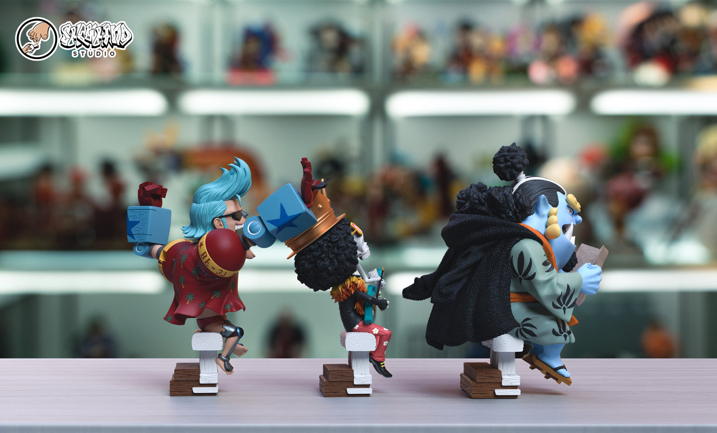 SHOWHAND STUDIO – ONE PIECE: STRAW HAT PIRATES SERIES, FRANKY, BROOK AND JINBE [PRE-ORDER]