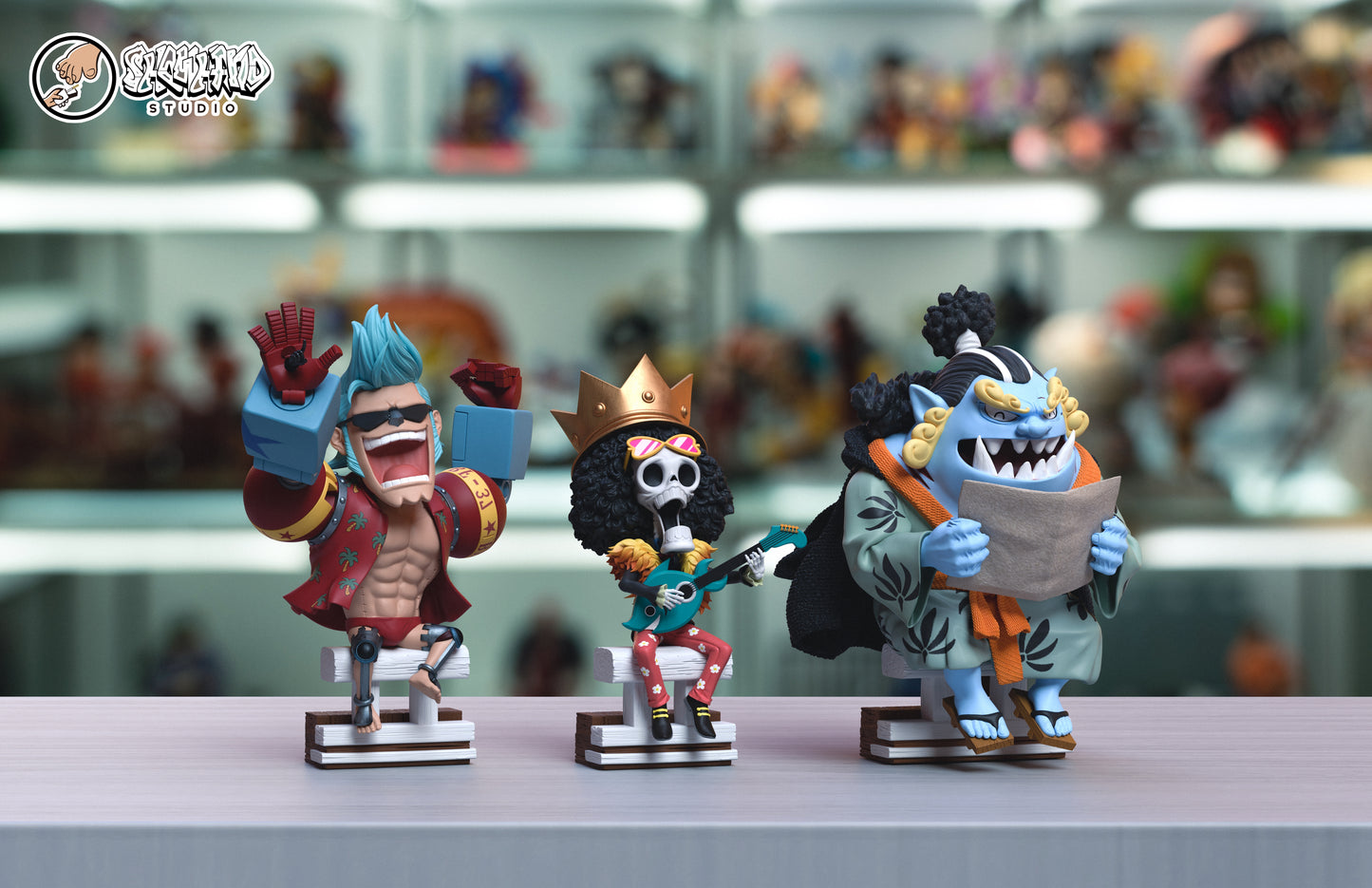 SHOWHAND STUDIO – ONE PIECE: STRAW HAT PIRATES SERIES, FRANKY, BROOK AND JINBE [PRE-ORDER]