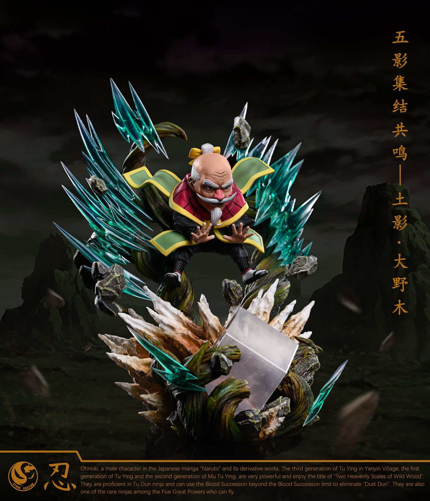 STONE CUSTOM STUDIO – NARUTO: MADARA VS 5 KAGE SERIES 3. TSUCHIKAGE, ONOKI [PRE-ORDER]