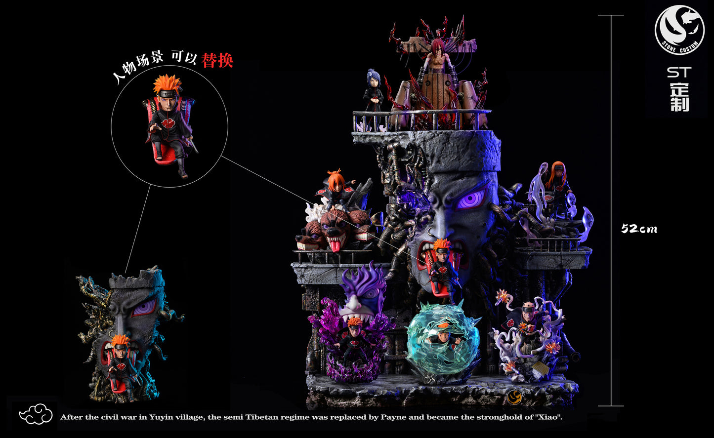 STONE CUSTOM STUDIO – NARUTO: SIX PATHS OF PATH, NAGATO AND KONAN [SOLD OUT]