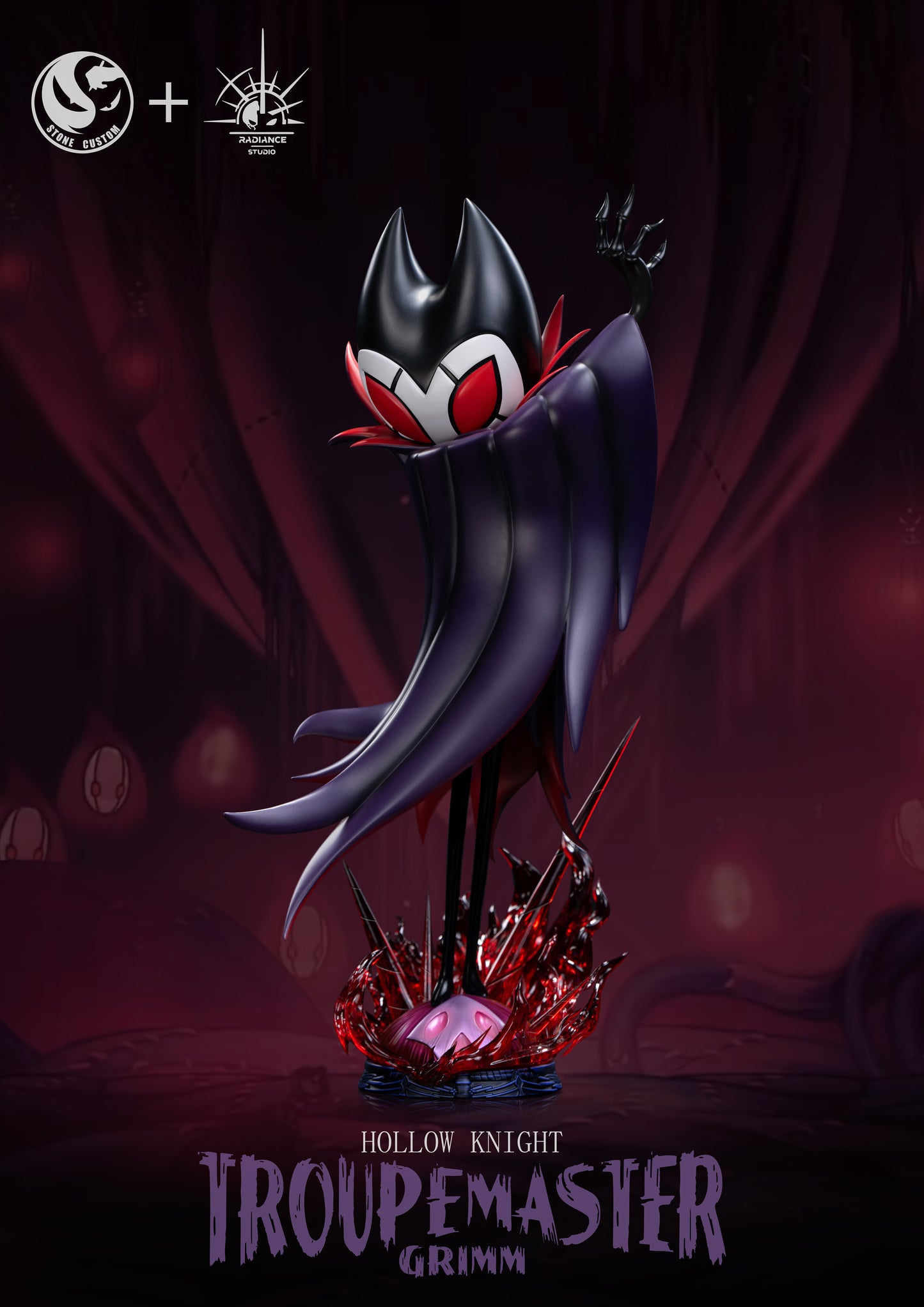 STONE CUSTOM x RADIANCE STUDIO – HOLLOW KNIGHT: 3. TROUPE MASTER GRIMM [PRE-ORDER]