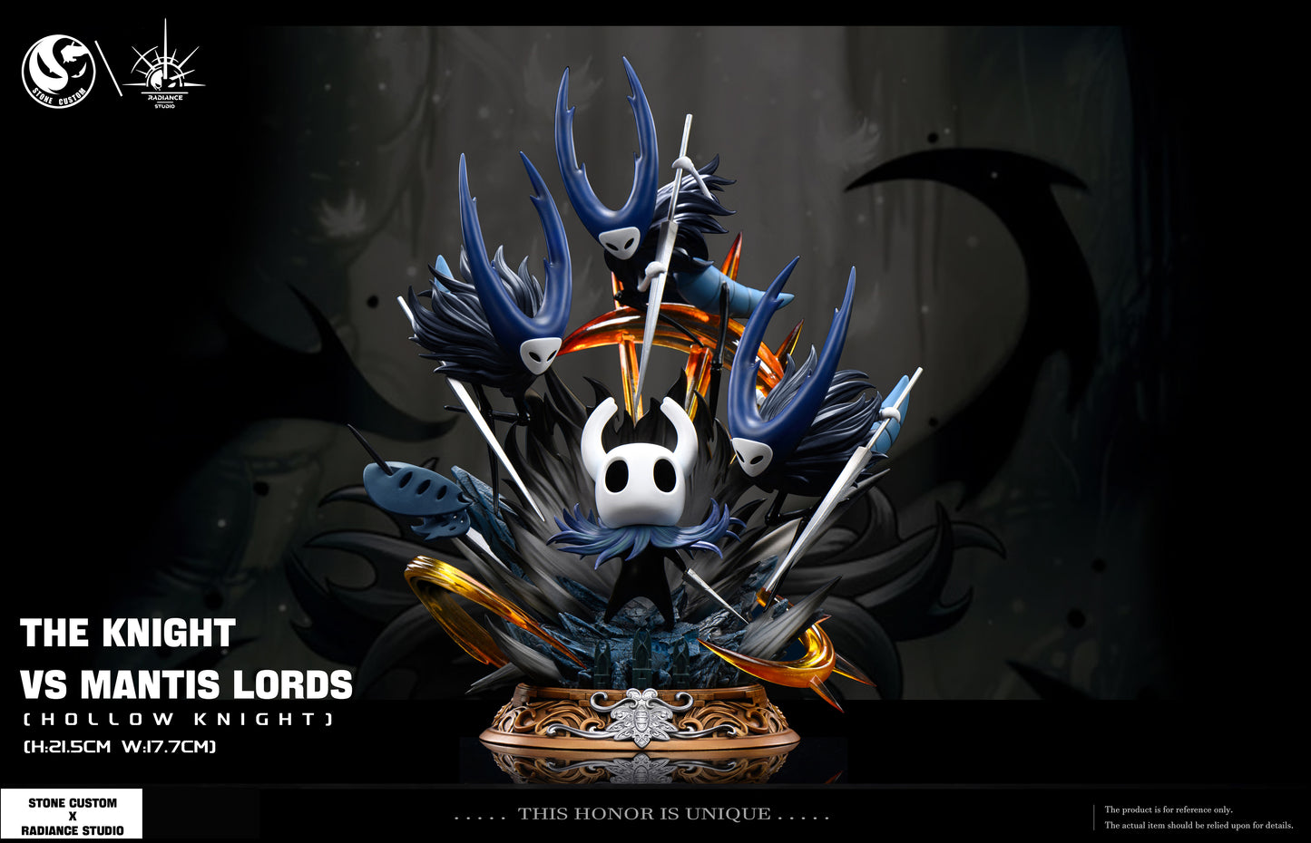 STONE CUSTOM x RADIANCE STUDIO – HOLLOW KNIGHT: 5. THE KNIGHT VS MANTIS LORDS [PRE-ORDER]