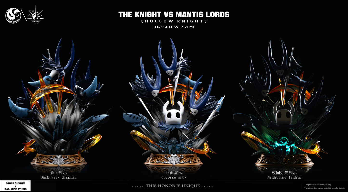 STONE CUSTOM x RADIANCE STUDIO – HOLLOW KNIGHT: 5. THE KNIGHT VS MANTIS LORDS [PRE-ORDER]