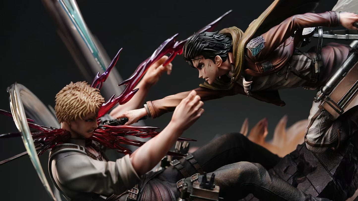 SURE STUDIO - ATTACK ON TITAN: SSS TITAN BATTLE SERIES, LEVI VS REINER [PRE-ORDER]