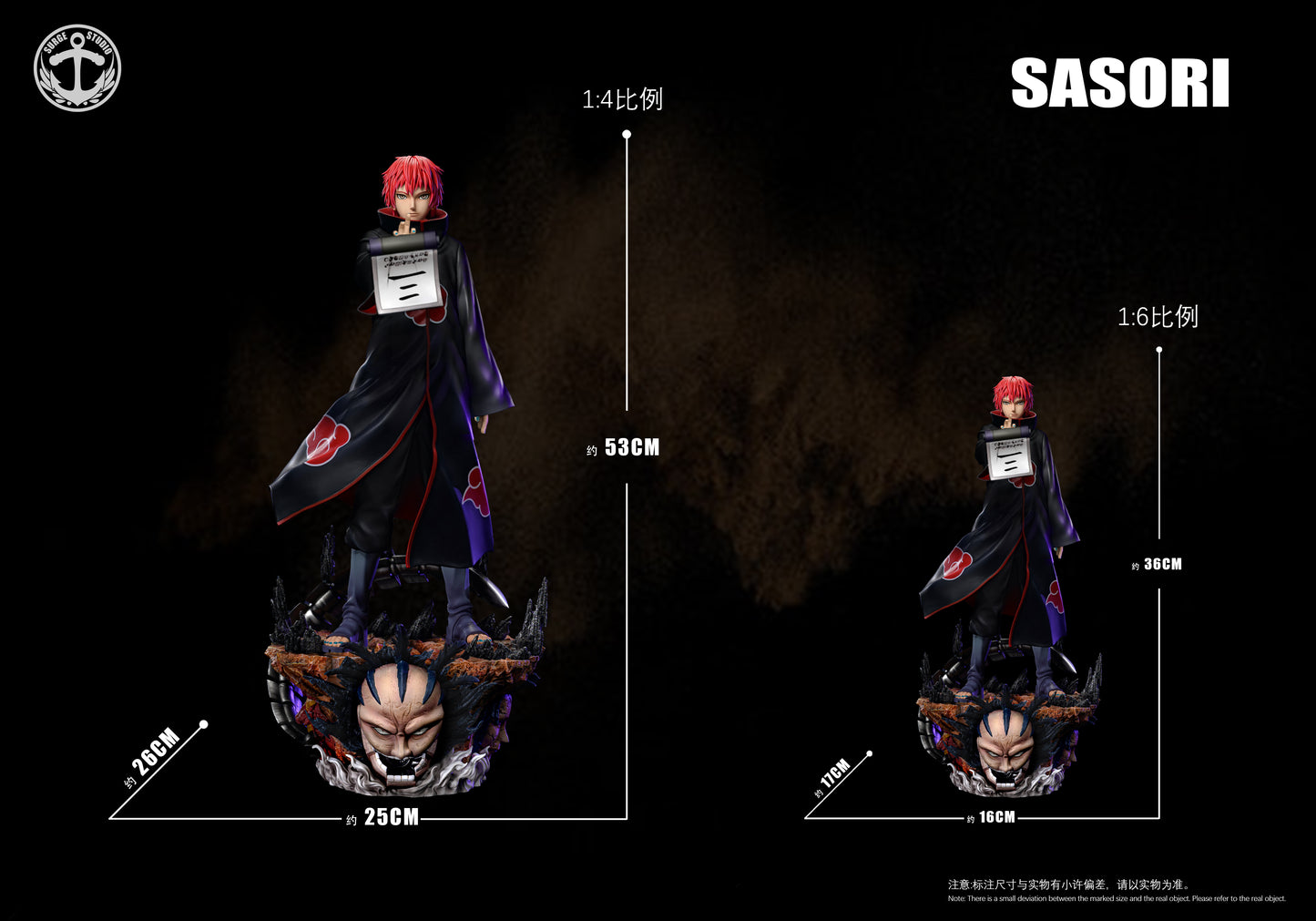 SURGE STUDIO – NARUTO: AKATSUKI STANDING SERIES, DEIDARA AND SASORI [IN STOCK]