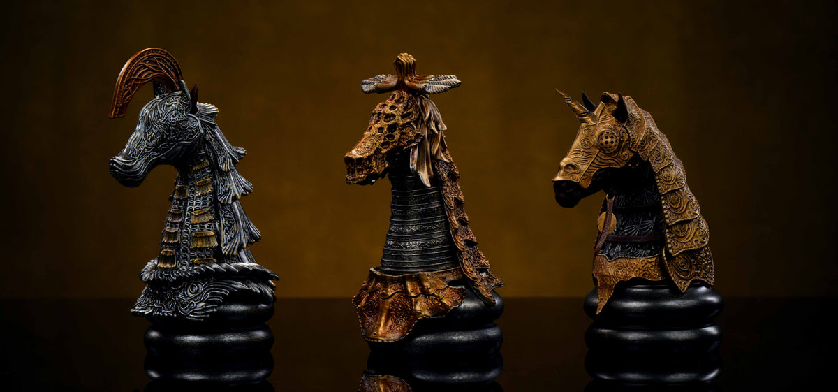 SWORD & WING STUDIO - ELDEN RING TREE SENTINEL, DRACONIC TREE SENTINEL AND HALIGTREE KNIGHT LORETTA BUST 13 15