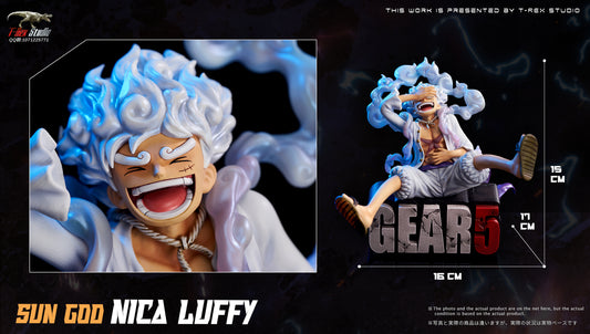 SH Studio One Piece Gear 5 Nika Monkey Luffy VS Kaido Resin LED Statue  Preorder