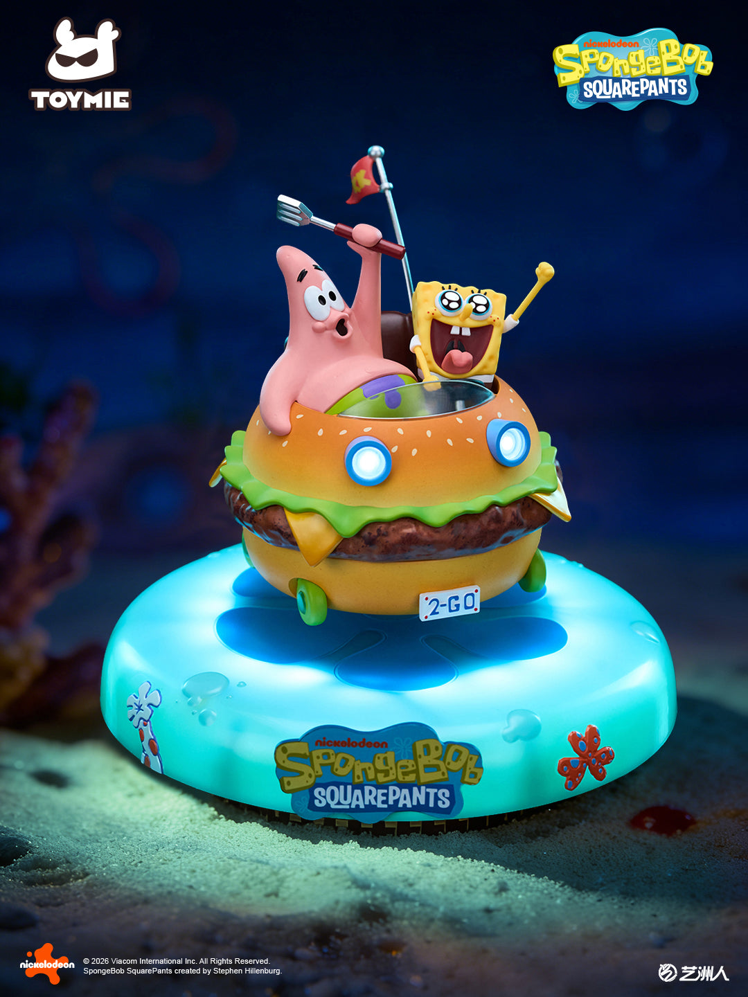 TOYMIE STUDIO – SPONGEBOB SQUAREPANTS: KRABBY PATTY WAGON FLOATING NIGHT LIGHT (LICENSED) [PRE-ORDER]
