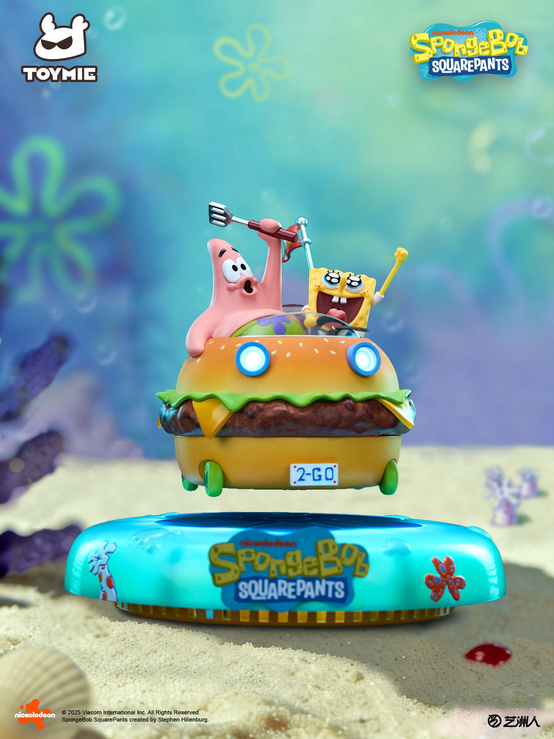 TOYMIE STUDIO – SPONGEBOB SQUAREPANTS: KRABBY PATTY WAGON FLOATING NIGHT LIGHT (LICENSED) [PRE-ORDER]