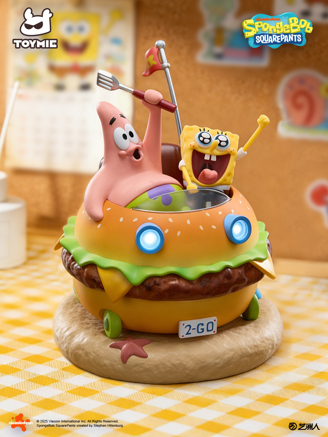 TOYMIE STUDIO – SPONGEBOB SQUAREPANTS: KRABBY PATTY WAGON FLOATING NIGHT LIGHT (LICENSED) [PRE-ORDER]