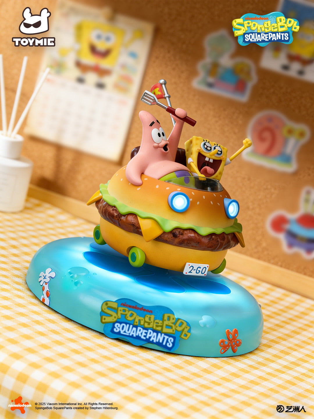 TOYMIE STUDIO – SPONGEBOB SQUAREPANTS: KRABBY PATTY WAGON FLOATING NIGHT LIGHT (LICENSED) [PRE-ORDER]