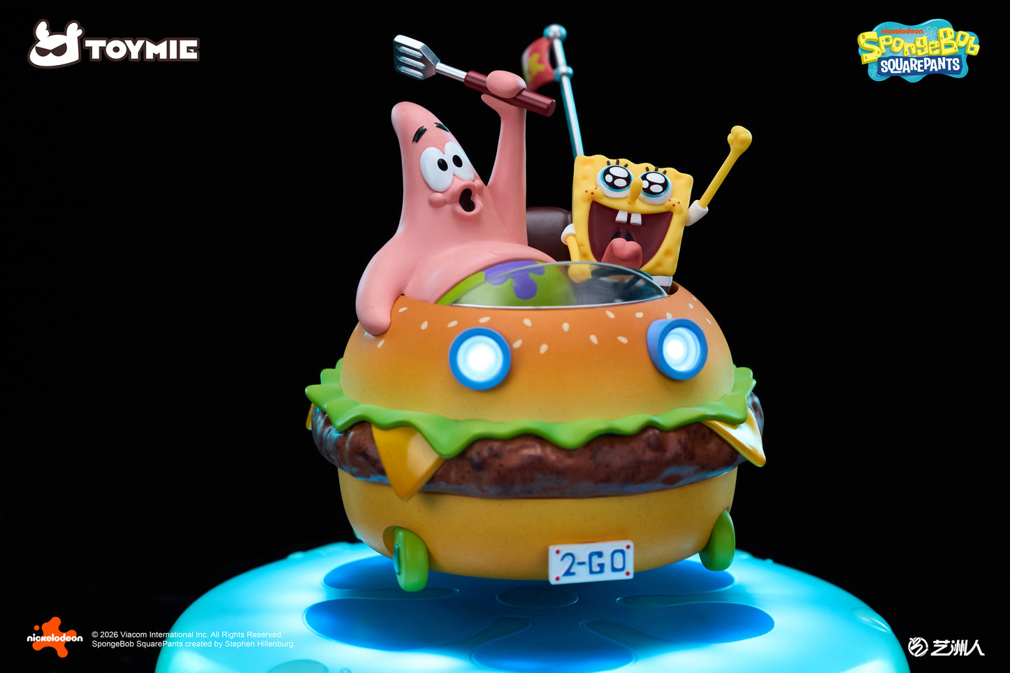TOYMIE STUDIO – SPONGEBOB SQUAREPANTS: KRABBY PATTY WAGON FLOATING NIGHT LIGHT (LICENSED) [PRE-ORDER]