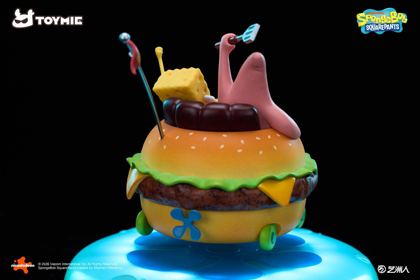 TOYMIE STUDIO – SPONGEBOB SQUAREPANTS: KRABBY PATTY WAGON FLOATING NIGHT LIGHT (LICENSED) [PRE-ORDER]
