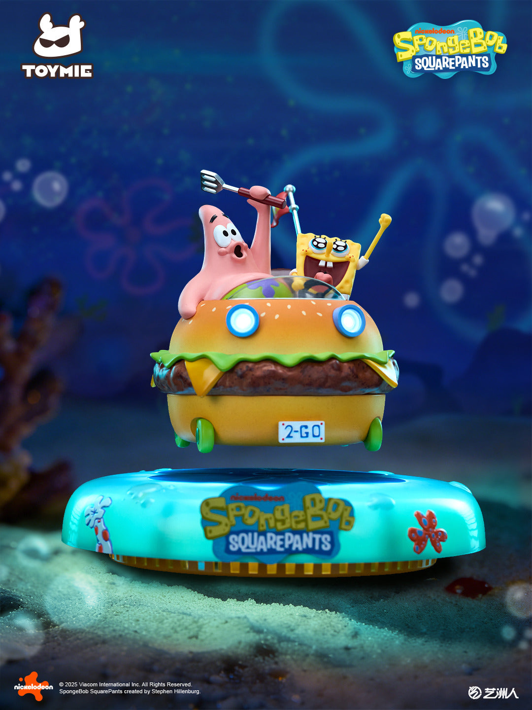 TOYMIE STUDIO – SPONGEBOB SQUAREPANTS: KRABBY PATTY WAGON FLOATING NIGHT LIGHT (LICENSED) [PRE-ORDER]