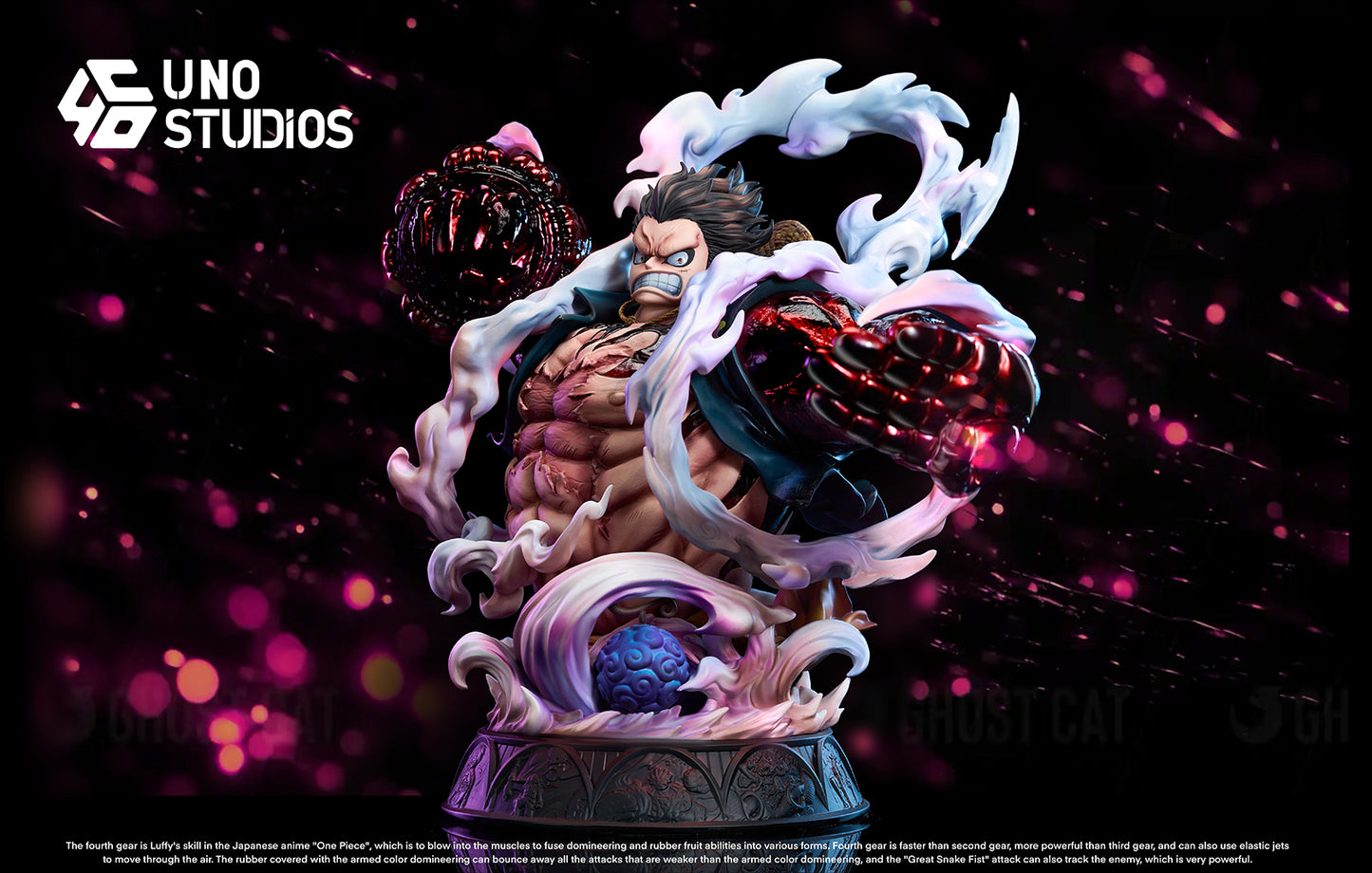 UNO STUDIO – ONE PIECE: BUST SERIES 4. GEAR FOURTH LUFFY [IN STOCK]