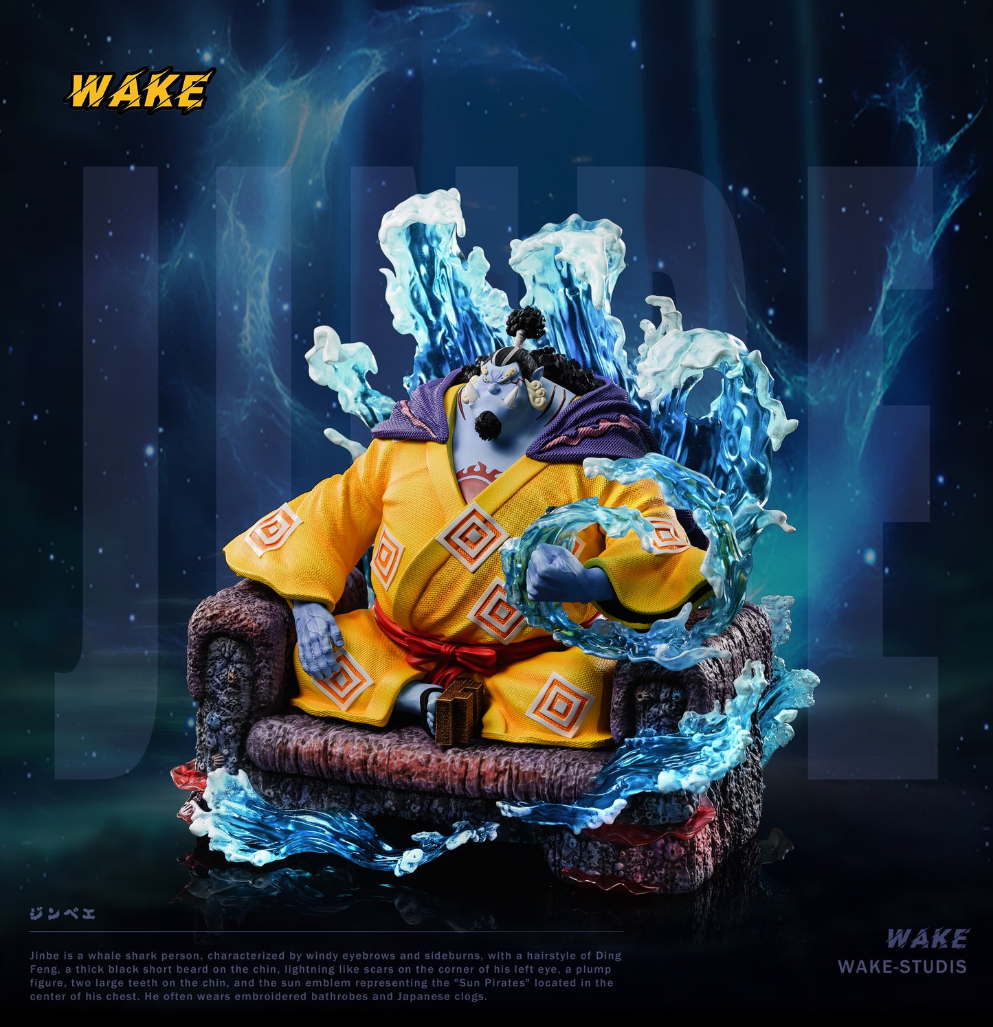 WAKE STUDIO – ONE PIECE: 7 WARLORD SERIES 1. SITTING POSE JINBE [IN STOCK]