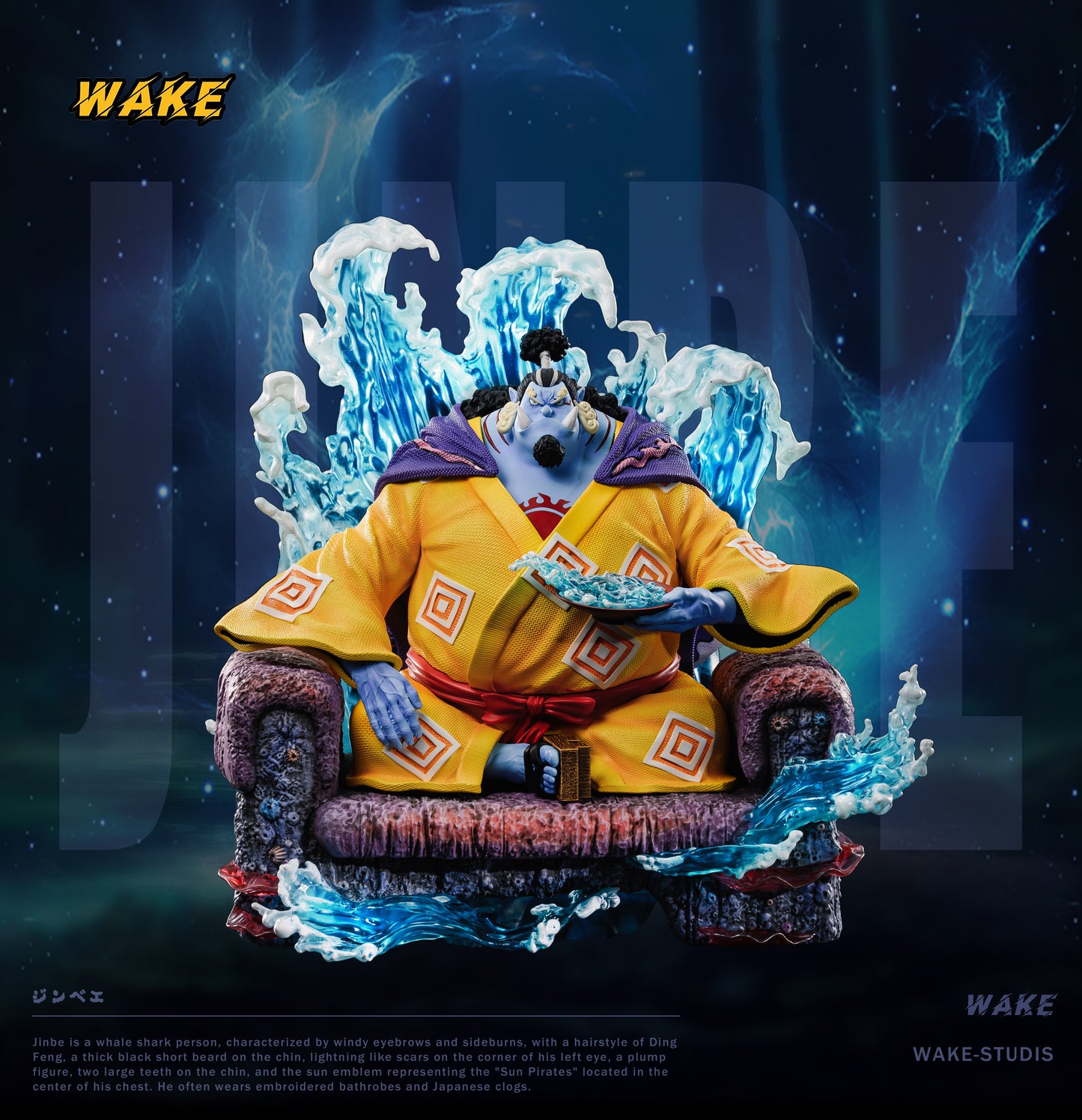 WAKE STUDIO – ONE PIECE: 7 WARLORD SERIES 1. SITTING POSE JINBE [IN STOCK]