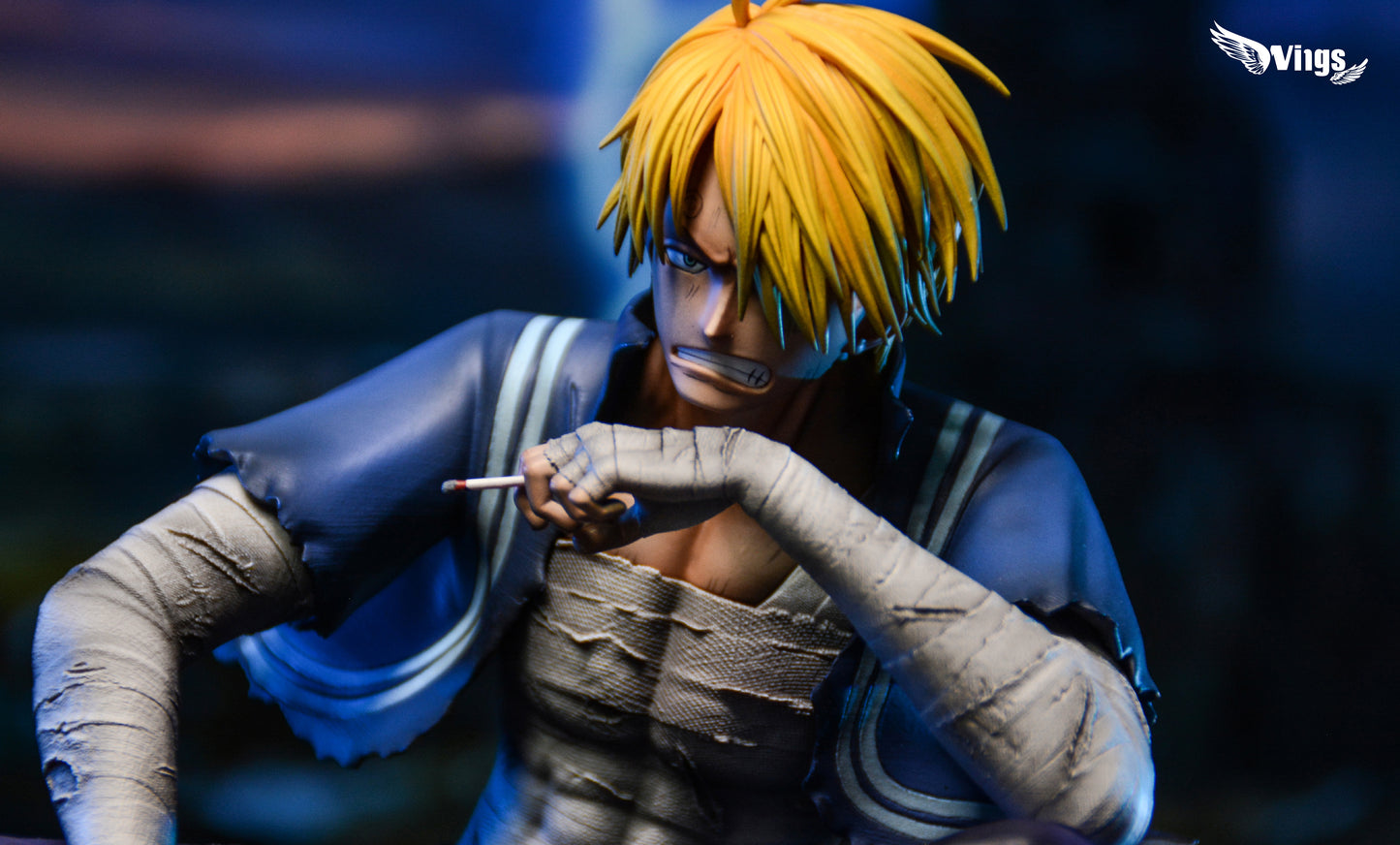 WINGS STUDIO – ONE PIECE: SITTING POSE SERIES 2. BATTLE DAMAGED SANJI [IN STOCK]