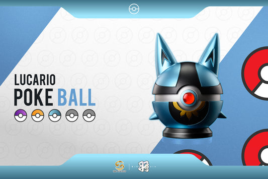 WING x HZ STUDIO – POKEMON: ASH’S CHAMPIONSHIP TEAM POKE BALL SERIES 01. LUCARIO POKE BALL [PRE-ORDER]