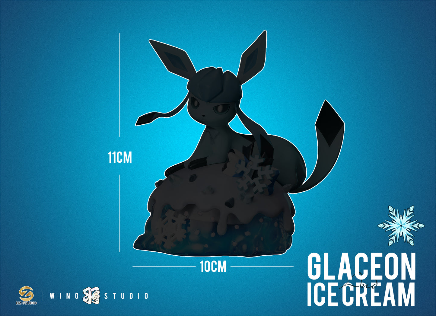 WING x HZ STUDIO – POKEMON: DESSERT SERIES 03. GLACEON ICE CREAM [SOLD OUT]