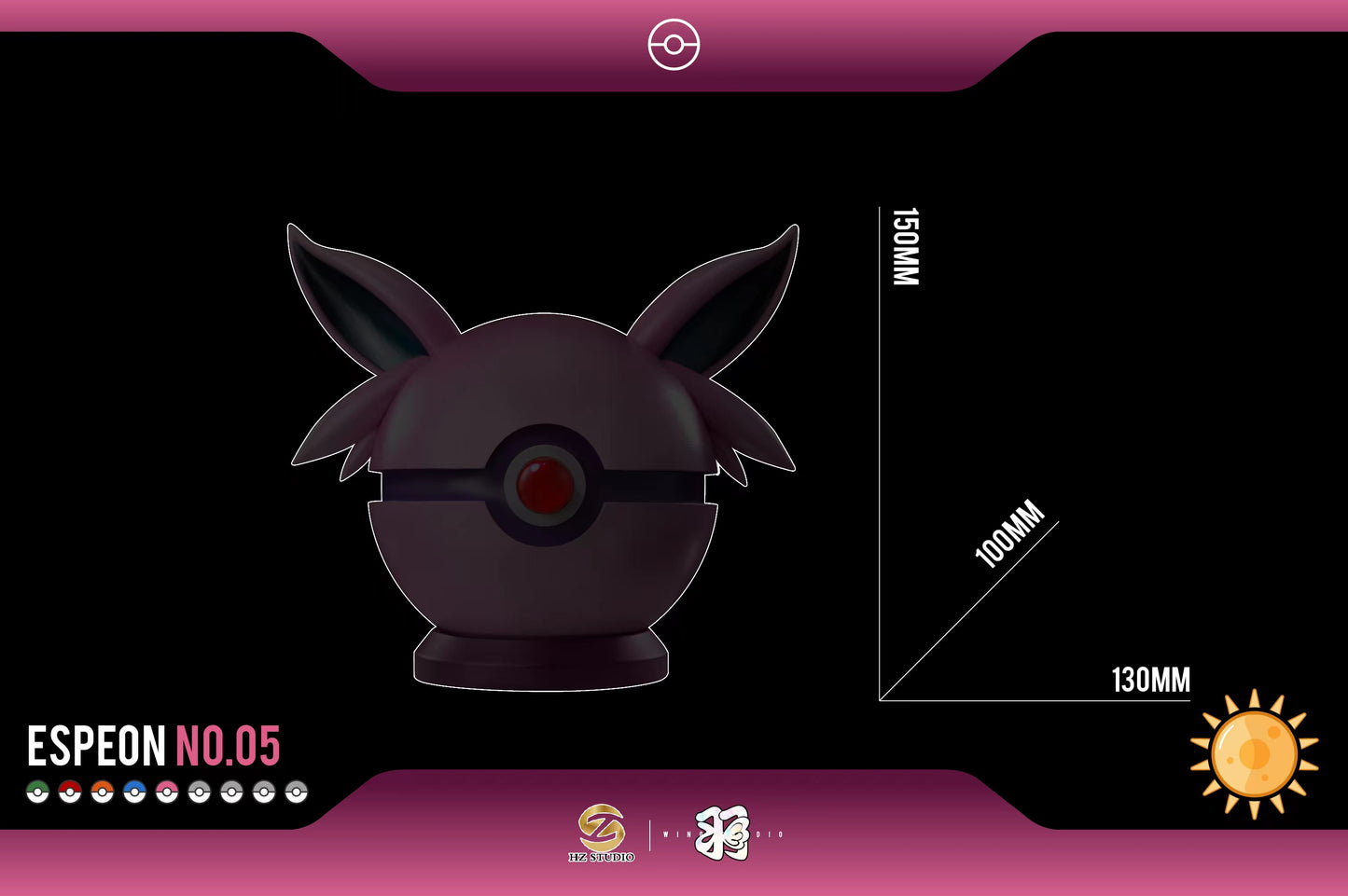 WING x HZ STUDIO – POKEMON: EEVEE POKE BALL SERIES 05. ESPEON POKE BALL [IN STOCK]