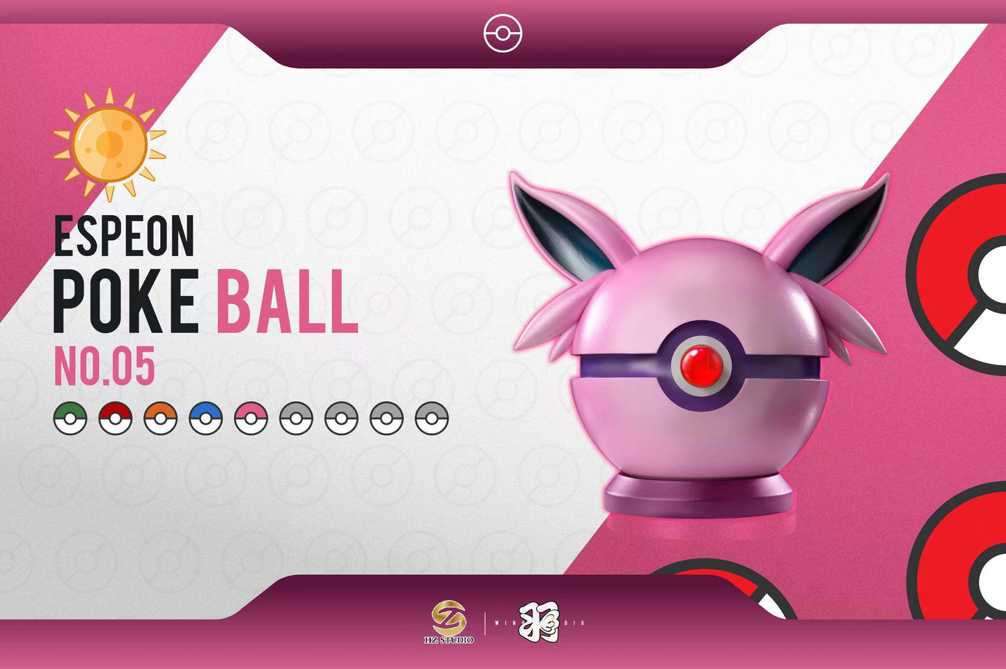 WING x HZ STUDIO – POKEMON: EEVEE POKE BALL SERIES 05. ESPEON POKE BALL [IN STOCK]